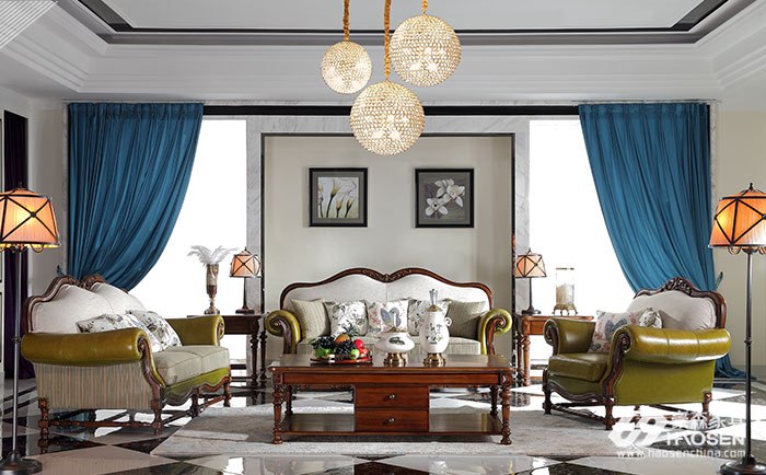 欧式简约风格沙发搭配出高贵、优雅的简约氛围