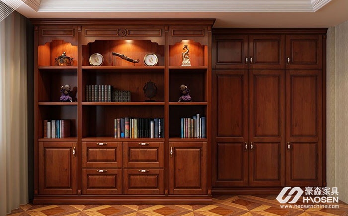 简约美式家具书柜材质都有哪些？简约美式书柜材质介绍
